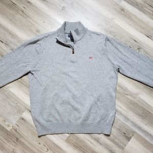 MEN'S POLO RALPH LAUREN PULLOVER SWEATER QUARTER ZIP SIZE LARGE